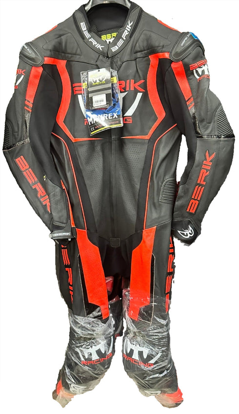 Berik 2.0 Leather Body Suit - Black/Red