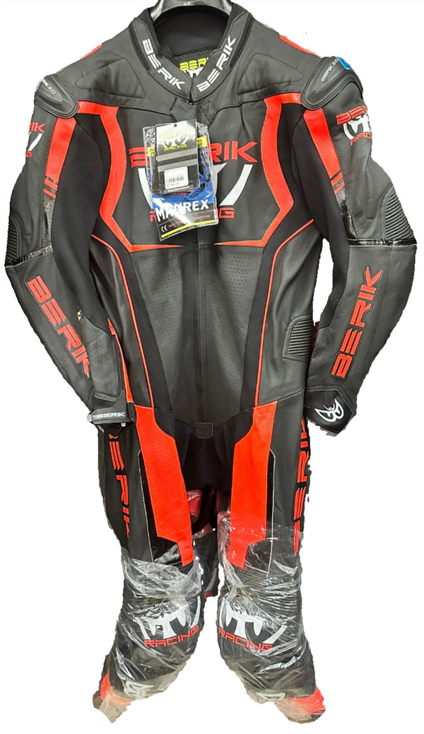 Berik 2.0 Leather Body Suit - Black/Red