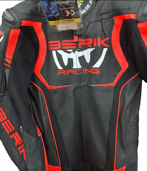 Berik 2.0 Leather Body Suit - Black/Red