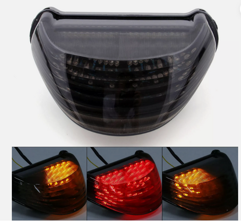 SBK Accessories Integrated Tail Light - ZX12R (2000-2006) Smoke