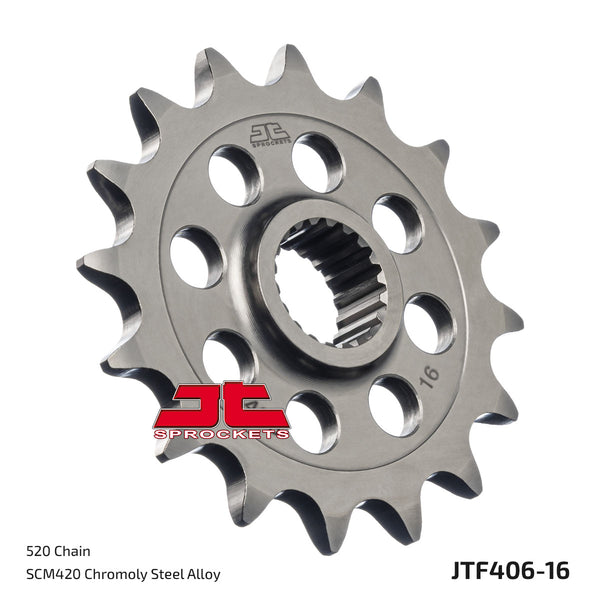 JT Sprockets BMW G310 Series (2016-2026) Steel Front Sprocket - 16-Tooth (JTF406.16) — Parts & Accessories (image 1 of 2)