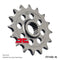 JT Sprockets BMW G310 Series (2016-2026) Steel Front Sprocket - 16-Tooth (JTF406.16)