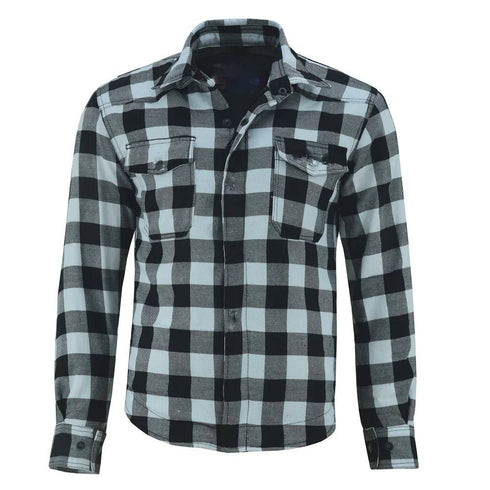 Nexo Flanel Rider Shirt - Black White