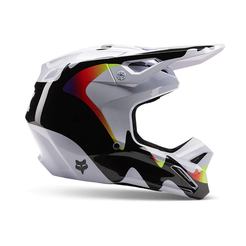 Fox V1 Kozmik Helmet - Black/White