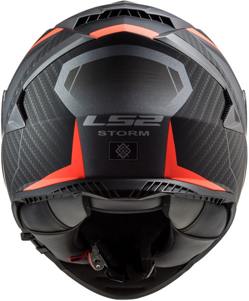 LS2 FF800 Storm II Racer Helmet - Titanium/Orange Matt