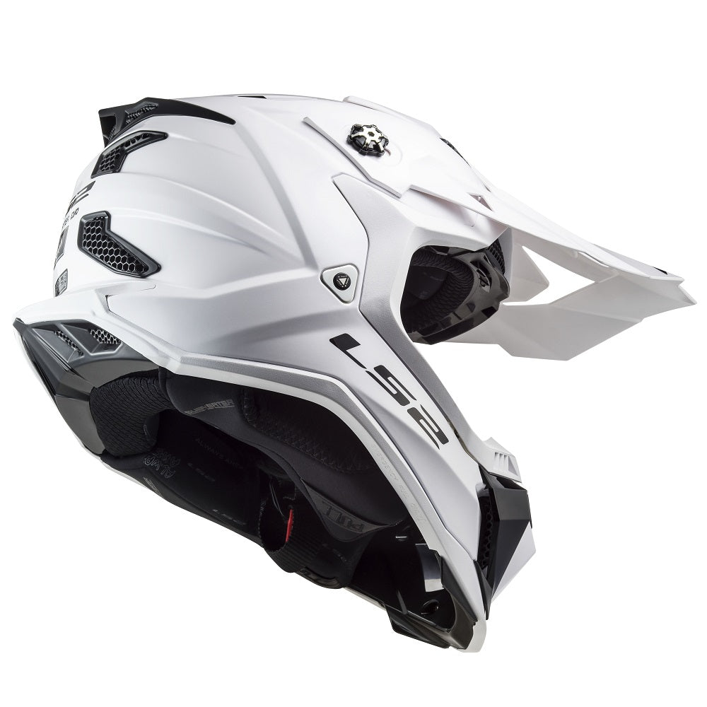 LS2 MX700 Subverter Evo II Mono Helmet Gloss White – Bike Kings