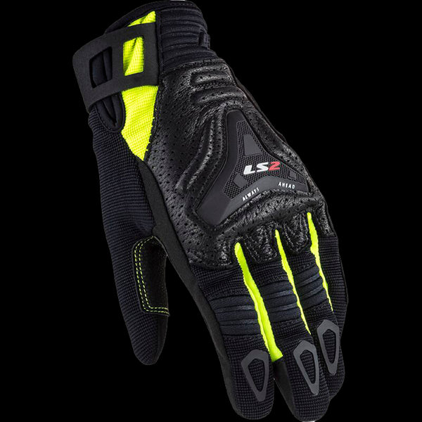 LS2 All Terrain Ladies Gloves - Black/HiViz