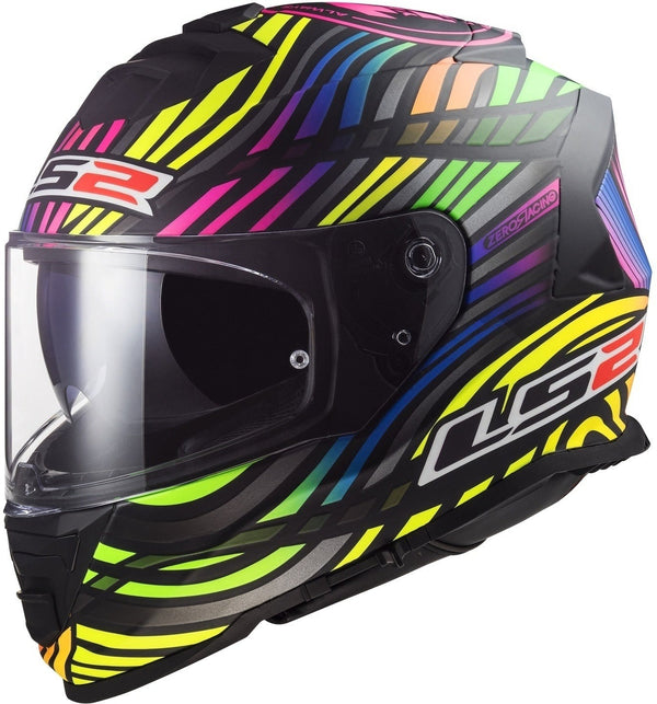 LS2 FF800 Storm II Power Helmet - Black/Rainbow Matt