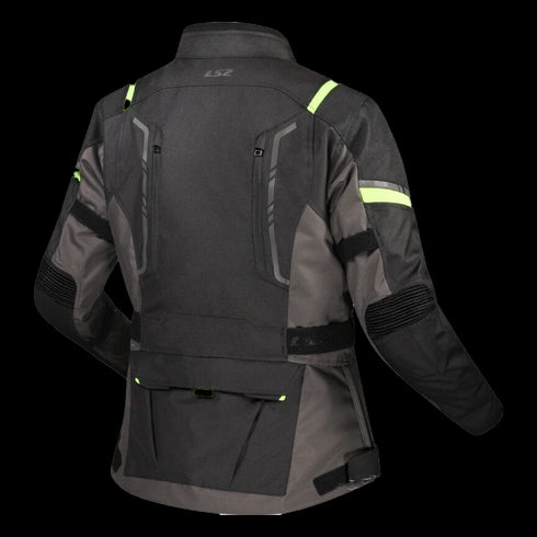 LS2 Ladies Narvik Jacket - Black/Grey/Hi-Vis Yellow