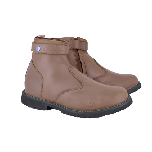 Nexo Ladies Cafe Racer Boots - Camel Brown
