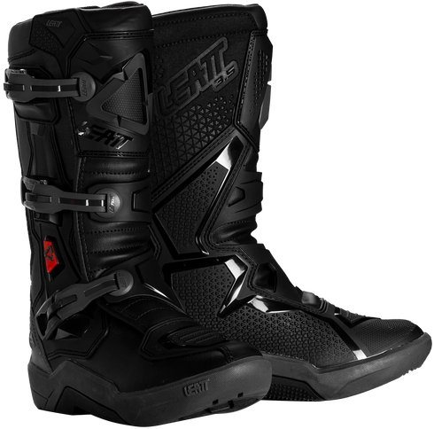 Leatt Youth 3.5 Boots - Stealth Black/Grey