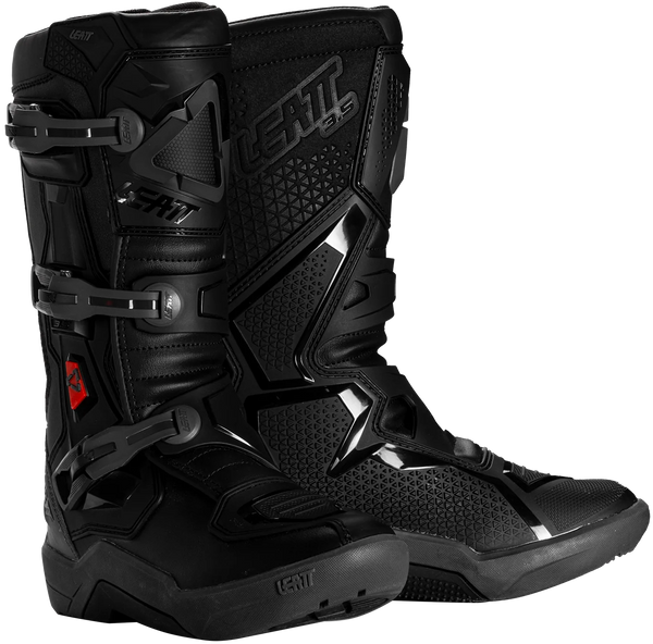 Leatt Youth 3.5 Boots - Stealth Black/Grey