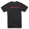 Alpinestars Linear Wordmark Short-Sleeve T-Shirt - Black/Red