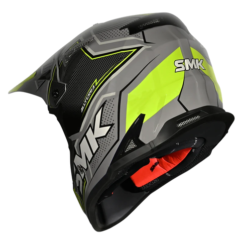 SMK Allterra Maverix GL624 Helmet - Grey/Fluo Yellow