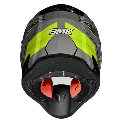 SMK Allterra Maverix GL624 Helmet - Grey/Fluo Yellow
