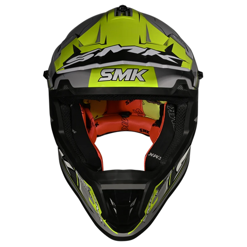 SMK Allterra Maverix GL624 Helmet - Grey/Fluo Yellow