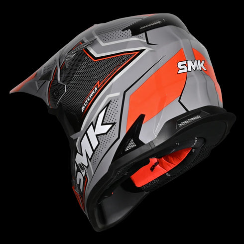 SMK Allterra Maverix GL627 Helmet - Grey/Fluo Orange