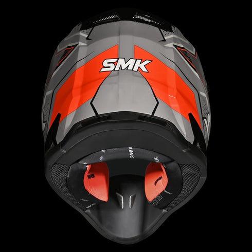 SMK Allterra Maverix GL627 Helmet - Grey/Fluo Orange