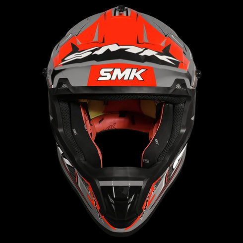 SMK Allterra Maverix GL627 Helmet - Grey/Fluo Orange