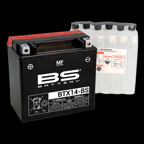 BS Battery Maintenance Free Battery - BTX14-BS