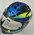 MT Helmets Stinger 2 Rush Helmet - B13 (Blue/Green)