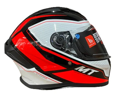 MT Helmets Stinger 2 Mint B5 Helmet - White/Red