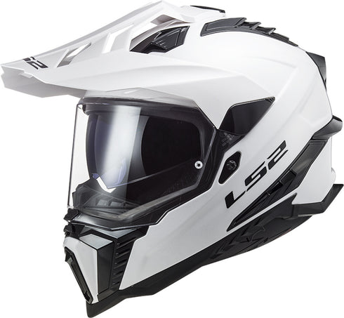 LS2 2024 MX701 Explorer Solid Helmet - White Gloss