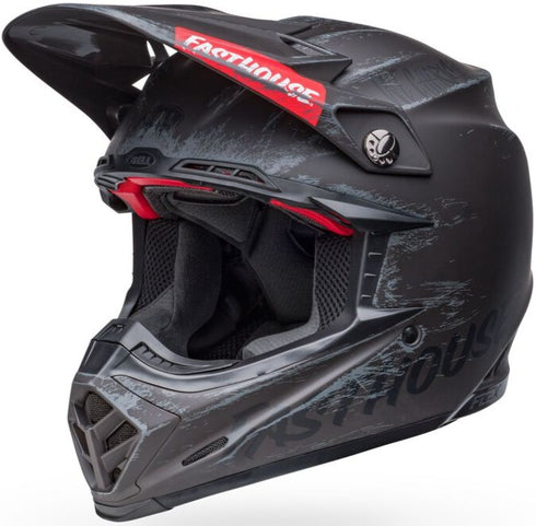 Bell Moto-9S Flex Fasthouse Mojave Helmet - Black/Grey Matt