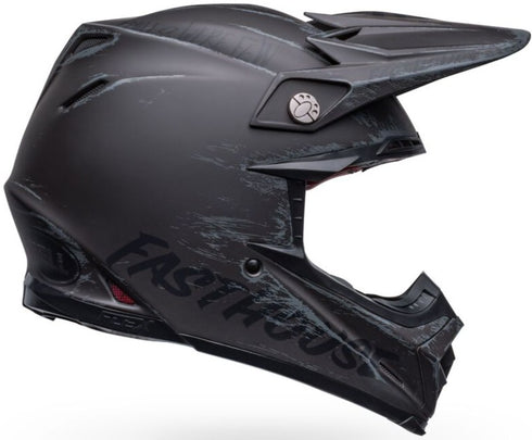 Bell Moto-9S Flex Fasthouse Mojave Helmet - Black/Grey Matt