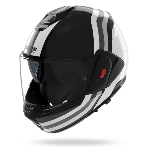 Nolan N120-1 Lineo Helmet - 348 Black/White/Silver