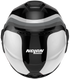 Nolan N120-1 Lineo Modular Flip-Back Helmet - 348 (Black/White/Silver) — Motorcycle Helmets (image 4 of 7)