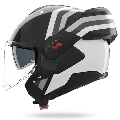 Nolan N120-1 Lineo Helmet - 348 Black/White/Silver