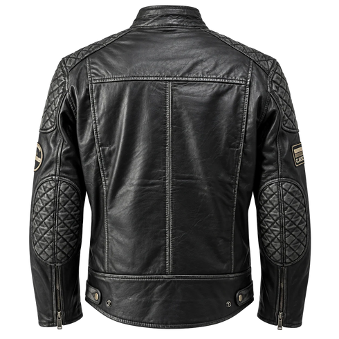 Nexo Café Racer Leather Jacket - Black — Motorcycle Gear (image 3 of 14)