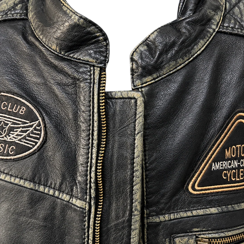 Nexo Café Racer Leather Jacket - Black — Motorcycle Gear (image 12 of 14)