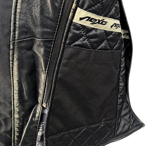 Nexo Café Racer Leather Jacket - Black — Motorcycle Gear (image 13 of 14)