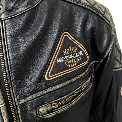 Nexo Café Racer Leather Jacket - Black — Motorcycle Gear (image 10 of 14)