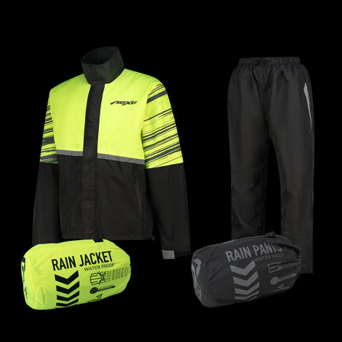 Nexo 2-Piece Motorcycle Rain Suit (Jacket & Pants)