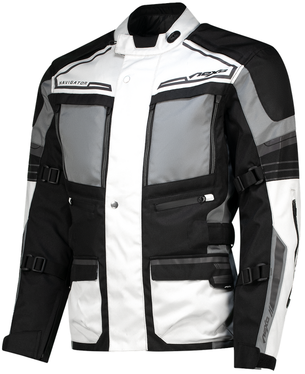 Nexo Navigator Adventure Jacket - Ice Grey/Black