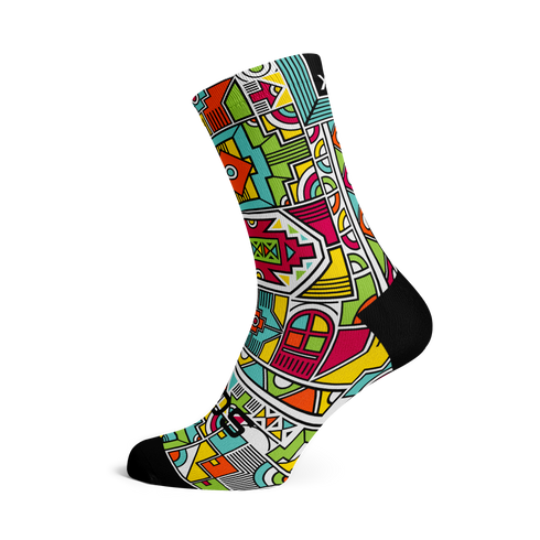 Sox Footwear Crew Socks - Ndebele 2.0 Heritage