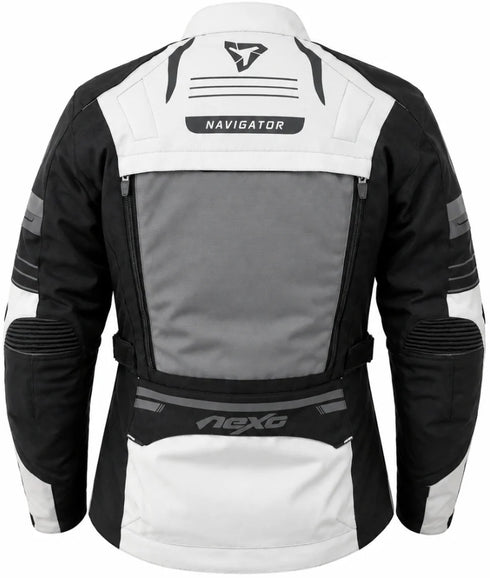 Nexo Ladies Navigator Adventure Jacket - Ice Grey/Black