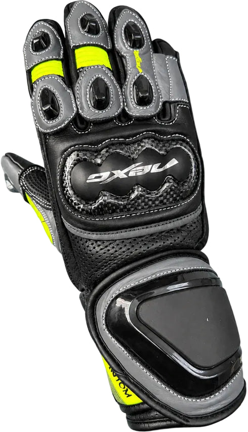 Nexo Youth Superbike Phantom Racing Gloves - Black/Lime