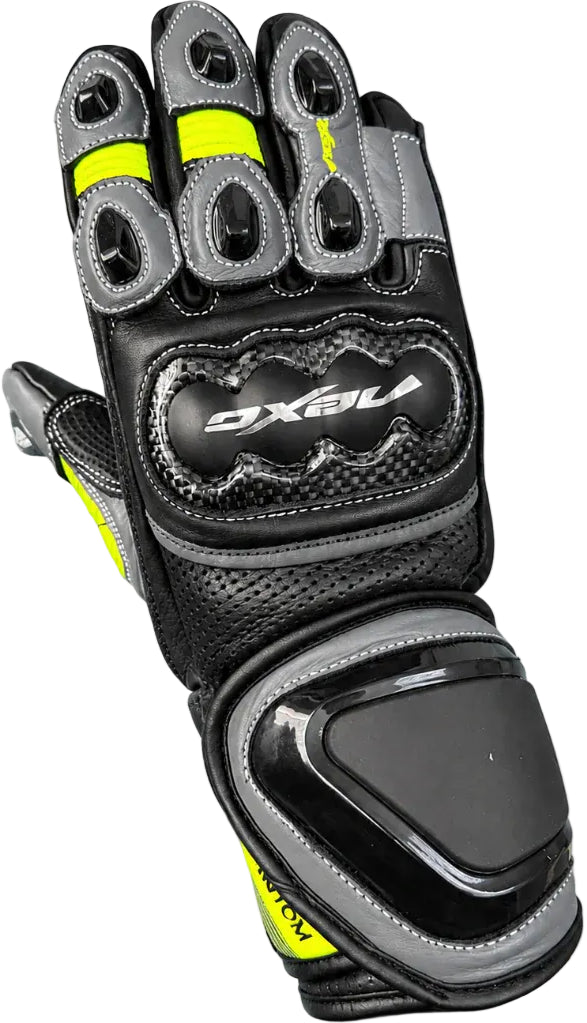 Nexo Youth Superbike Phantom Racing Gloves - Black/Lime