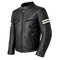 Nexo Street Leather Jacket - Black/Beige