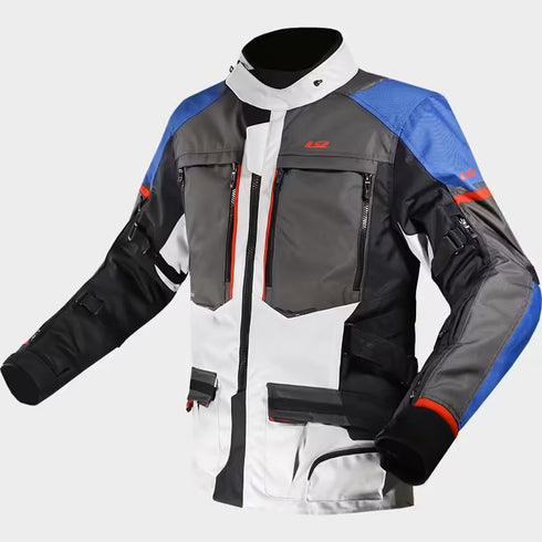 LS2 2023 Norway Jacket - Blue/Black/Grey/Red