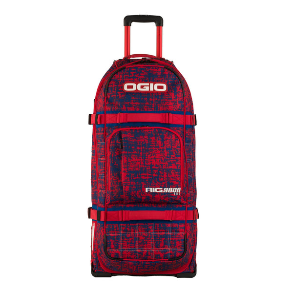 Ogio Rig 9800 Wheeled Travel Bag - Chaos Red/Blue