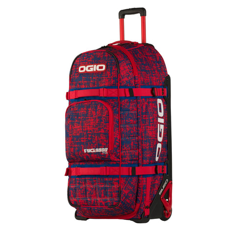 Ogio Rig 9800 Wheeled Travel Bag - Chaos Red/Blue