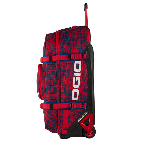 Ogio Rig 9800 Wheeled Travel Bag - Chaos Red/Blue