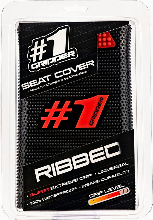 OneGripper Ribbed Seat Cover - Black/Red