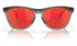 Oakley Frogskins Sunglasses Matt Grey/Smoke with Prizm Ruby Lenses