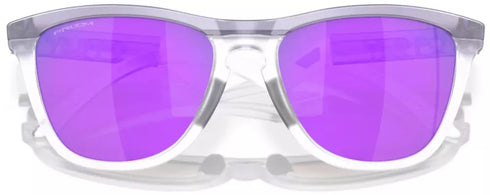 Oakley Frogskins Hybrid Sunglasses Matt Lilac/Prizm Clear with Prizm Violet Lenses